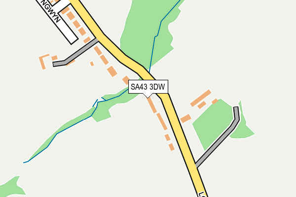 SA43 3DW map - OS OpenMap – Local (Ordnance Survey) SA43 3DW map - OS OpenMap – Local (Ordnance Survey)