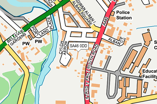 SA46 0DD map - OS OpenMap – Local (Ordnance Survey) SA46 0DD map - OS OpenMap – Local (Ordnance Survey)
