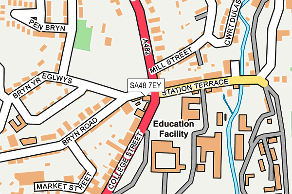 SA48 7EY map - OS OpenMap – Local (Ordnance Survey) SA48 7EY map - OS OpenMap – Local (Ordnance Survey)