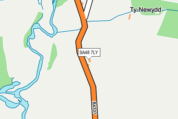 SA48 7LY map - OS OpenMap – Local (Ordnance Survey) SA48 7LY map - OS OpenMap – Local (Ordnance Survey)