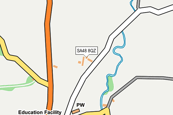 SA48 8QZ map - OS OpenMap – Local (Ordnance Survey) SA48 8QZ map - OS OpenMap – Local (Ordnance Survey)