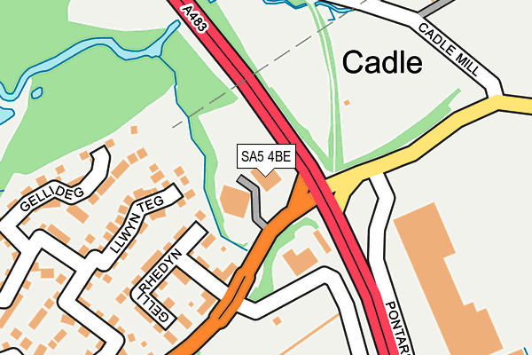 SA5 4BE map - OS OpenMap – Local (Ordnance Survey) SA5 4BE map - OS OpenMap – Local (Ordnance Survey)