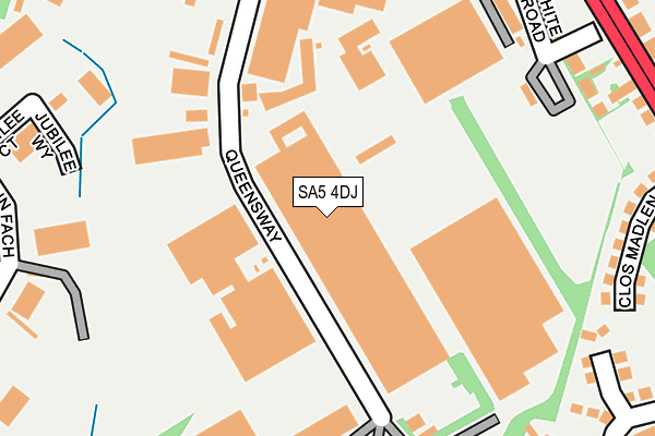 SA5 4DJ map - OS OpenMap – Local (Ordnance Survey) SA5 4DJ map - OS OpenMap – Local (Ordnance Survey)