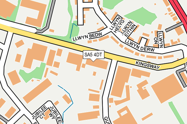 SA5 4DT map - OS OpenMap – Local (Ordnance Survey) SA5 4DT map - OS OpenMap – Local (Ordnance Survey)