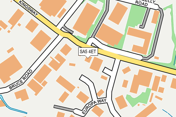SA5 4ET map - OS OpenMap – Local (Ordnance Survey) SA5 4ET map - OS OpenMap – Local (Ordnance Survey)