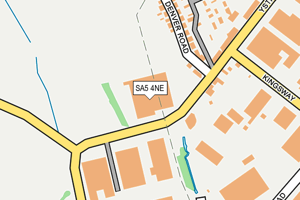 SA5 4NE map - OS OpenMap – Local (Ordnance Survey) SA5 4NE map - OS OpenMap – Local (Ordnance Survey)