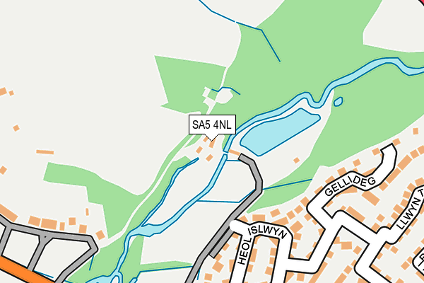 SA5 4NL map - OS OpenMap – Local (Ordnance Survey) SA5 4NL map - OS OpenMap – Local (Ordnance Survey)
