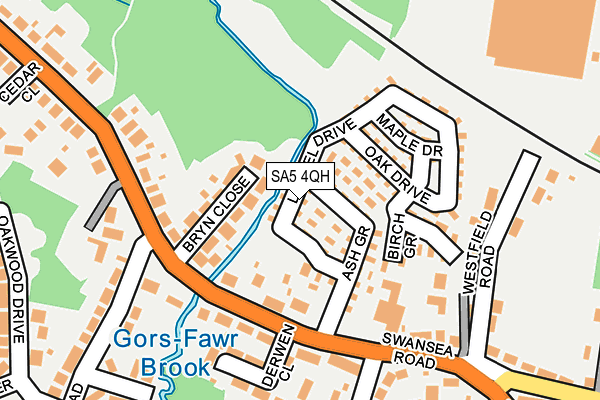 SA5 4QH map - OS OpenMap – Local (Ordnance Survey) SA5 4QH map - OS OpenMap – Local (Ordnance Survey)