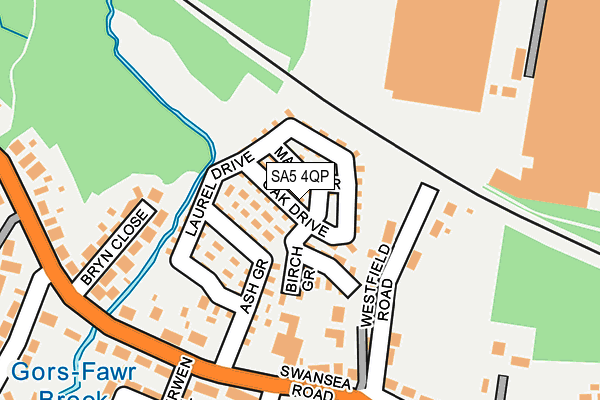 SA5 4QP map - OS OpenMap – Local (Ordnance Survey) SA5 4QP map - OS OpenMap – Local (Ordnance Survey)