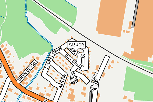 SA5 4QR map - OS OpenMap – Local (Ordnance Survey) SA5 4QR map - OS OpenMap – Local (Ordnance Survey)