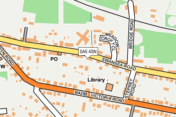 SA5 4SN map - OS OpenMap – Local (Ordnance Survey) SA5 4SN map - OS OpenMap – Local (Ordnance Survey)