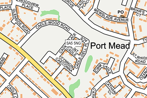 SA5 5NG map - OS OpenMap – Local (Ordnance Survey) SA5 5NG map - OS OpenMap – Local (Ordnance Survey)