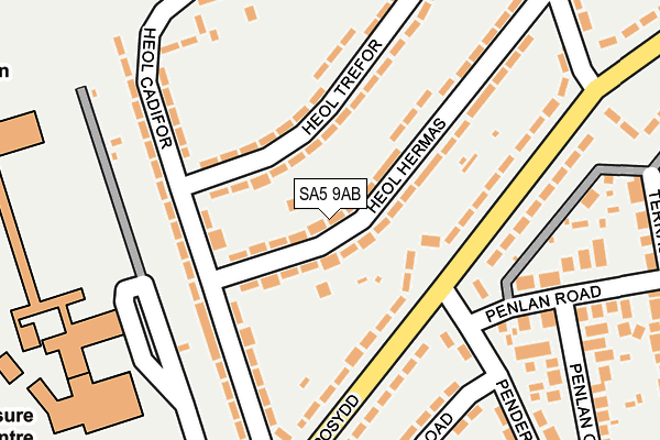SA5 9AB map - OS OpenMap – Local (Ordnance Survey) SA5 9AB map - OS OpenMap – Local (Ordnance Survey)
