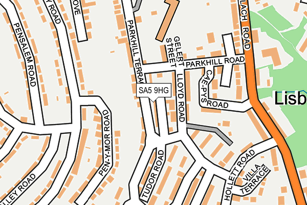 SA5 9HG map - OS OpenMap – Local (Ordnance Survey) SA5 9HG map - OS OpenMap – Local (Ordnance Survey)
