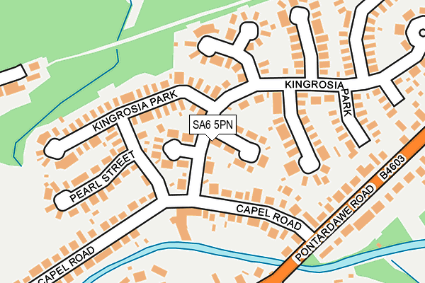 SA6 5PN map - OS OpenMap – Local (Ordnance Survey) SA6 5PN map - OS OpenMap – Local (Ordnance Survey)