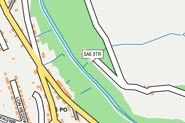 SA6 5TR map - OS OpenMap – Local (Ordnance Survey) SA6 5TR map - OS OpenMap – Local (Ordnance Survey)