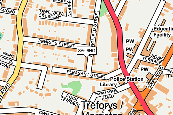 SA6 6HG map - OS OpenMap – Local (Ordnance Survey) SA6 6HG map - OS OpenMap – Local (Ordnance Survey)