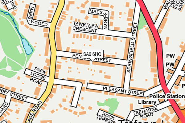 SA6 6HQ map - OS OpenMap – Local (Ordnance Survey) SA6 6HQ map - OS OpenMap – Local (Ordnance Survey)