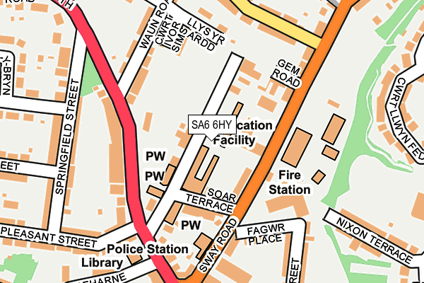 SA6 6HY map - OS OpenMap – Local (Ordnance Survey) SA6 6HY map - OS OpenMap – Local (Ordnance Survey)