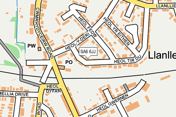 SA6 6JJ map - OS OpenMap – Local (Ordnance Survey) SA6 6JJ map - OS OpenMap – Local (Ordnance Survey)