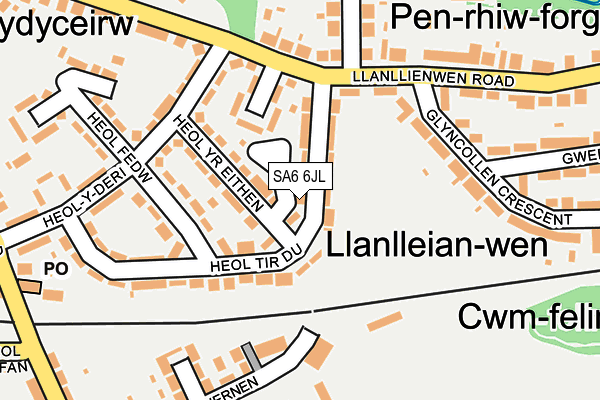 SA6 6JL map - OS OpenMap – Local (Ordnance Survey) SA6 6JL map - OS OpenMap – Local (Ordnance Survey)