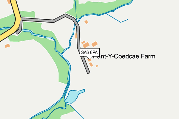 SA6 6PA map - OS OpenMap – Local (Ordnance Survey) SA6 6PA map - OS OpenMap – Local (Ordnance Survey)