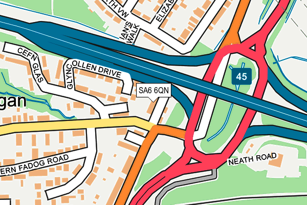SA6 6QN map - OS OpenMap – Local (Ordnance Survey) SA6 6QN map - OS OpenMap – Local (Ordnance Survey)
