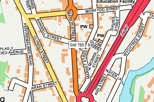 SA6 7BS map - OS OpenMap – Local (Ordnance Survey) SA6 7BS map - OS OpenMap – Local (Ordnance Survey)