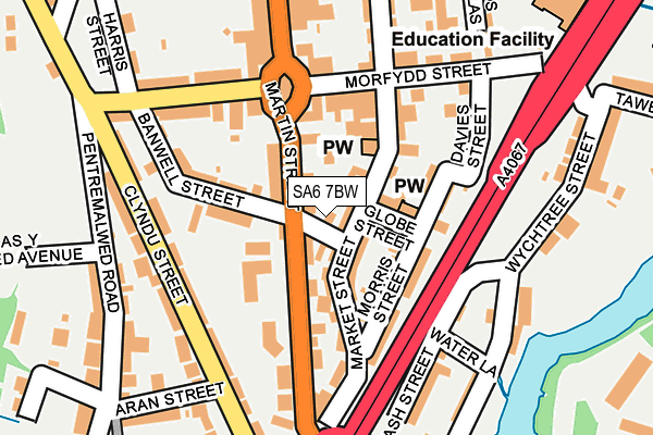 SA6 7BW map - OS OpenMap – Local (Ordnance Survey) SA6 7BW map - OS OpenMap – Local (Ordnance Survey)