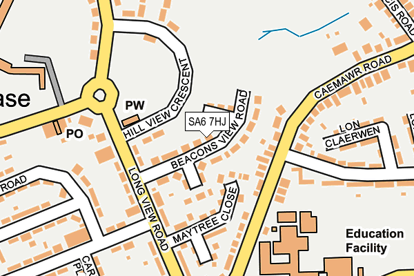 SA6 7HJ map - OS OpenMap – Local (Ordnance Survey) SA6 7HJ map - OS OpenMap – Local (Ordnance Survey)