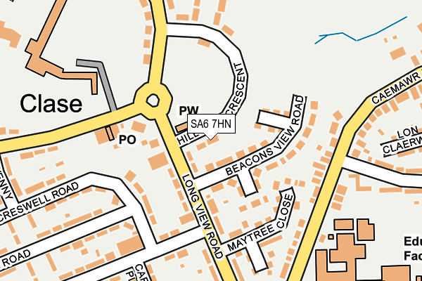 SA6 7HN map - OS OpenMap – Local (Ordnance Survey) SA6 7HN map - OS OpenMap – Local (Ordnance Survey)