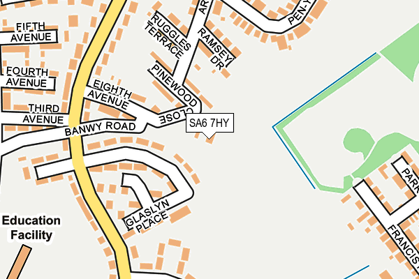 SA6 7HY map - OS OpenMap – Local (Ordnance Survey) SA6 7HY map - OS OpenMap – Local (Ordnance Survey)