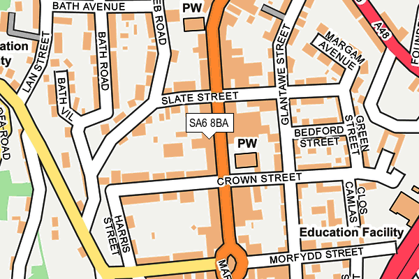 SA6 8BA map - OS OpenMap – Local (Ordnance Survey) SA6 8BA map - OS OpenMap – Local (Ordnance Survey)