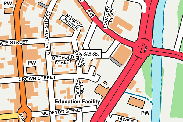 SA6 8BJ map - OS OpenMap – Local (Ordnance Survey) SA6 8BJ map - OS OpenMap – Local (Ordnance Survey)