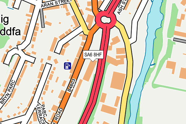 SA6 8HF map - OS OpenMap – Local (Ordnance Survey) SA6 8HF map - OS OpenMap – Local (Ordnance Survey)
