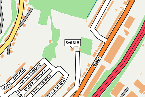 SA6 8LR map - OS OpenMap – Local (Ordnance Survey) SA6 8LR map - OS OpenMap – Local (Ordnance Survey)