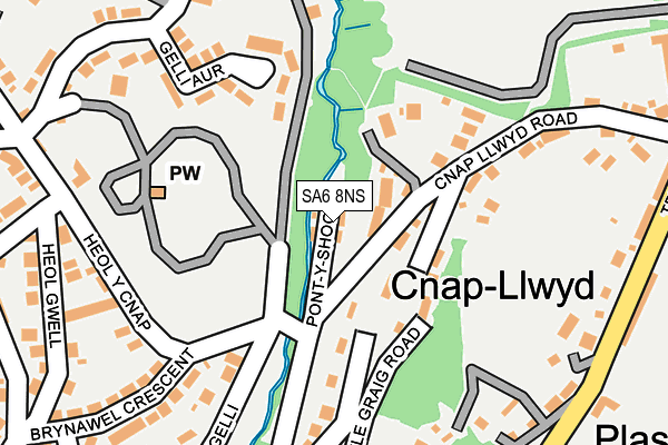 SA6 8NS map - OS OpenMap – Local (Ordnance Survey) SA6 8NS map - OS OpenMap – Local (Ordnance Survey)