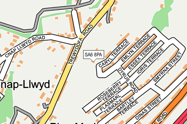 SA6 8PA map - OS OpenMap – Local (Ordnance Survey) SA6 8PA map - OS OpenMap – Local (Ordnance Survey)