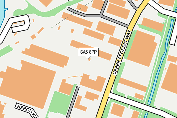 SA6 8PP map - OS OpenMap – Local (Ordnance Survey) SA6 8PP map - OS OpenMap – Local (Ordnance Survey)
