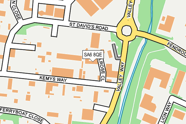 SA6 8QE map - OS OpenMap – Local (Ordnance Survey) SA6 8QE map - OS OpenMap – Local (Ordnance Survey)