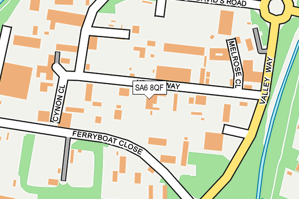 SA6 8QF map - OS OpenMap – Local (Ordnance Survey) SA6 8QF map - OS OpenMap – Local (Ordnance Survey)