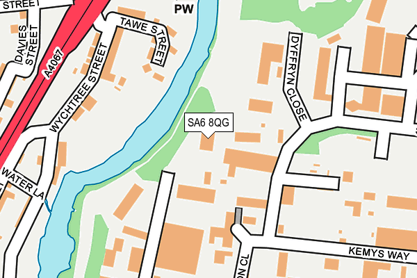 SA6 8QG map - OS OpenMap – Local (Ordnance Survey) SA6 8QG map - OS OpenMap – Local (Ordnance Survey)