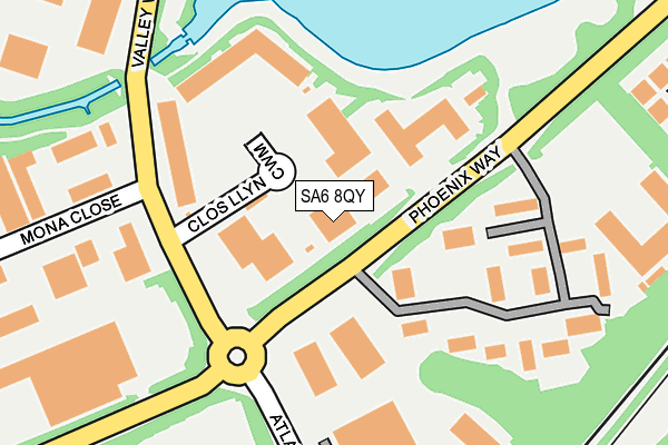 SA6 8QY map - OS OpenMap – Local (Ordnance Survey) SA6 8QY map - OS OpenMap – Local (Ordnance Survey)