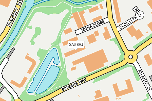 SA6 8RJ map - OS OpenMap – Local (Ordnance Survey) SA6 8RJ map - OS OpenMap – Local (Ordnance Survey)