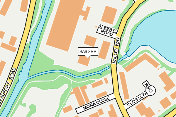 SA6 8RP map - OS OpenMap – Local (Ordnance Survey) SA6 8RP map - OS OpenMap – Local (Ordnance Survey)