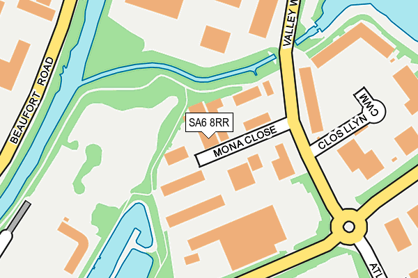 SA6 8RR map - OS OpenMap – Local (Ordnance Survey) SA6 8RR map - OS OpenMap – Local (Ordnance Survey)