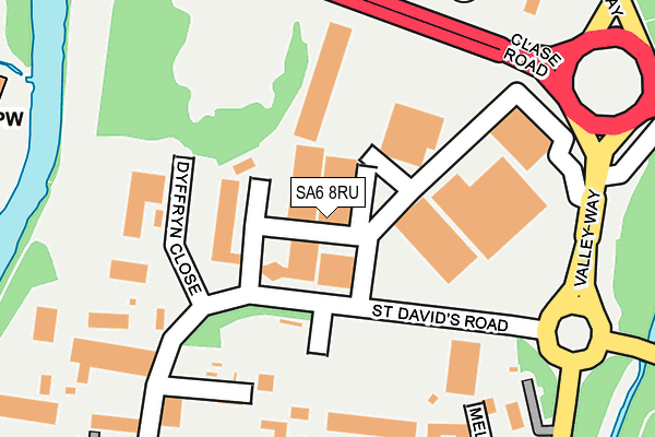 SA6 8RU map - OS OpenMap – Local (Ordnance Survey) SA6 8RU map - OS OpenMap – Local (Ordnance Survey)