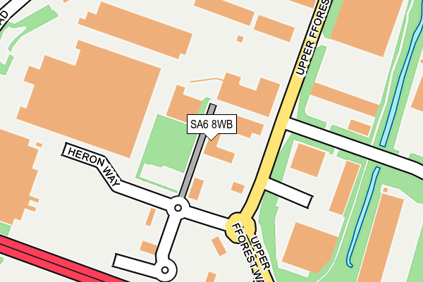 SA6 8WB map - OS OpenMap – Local (Ordnance Survey) SA6 8WB map - OS OpenMap – Local (Ordnance Survey)