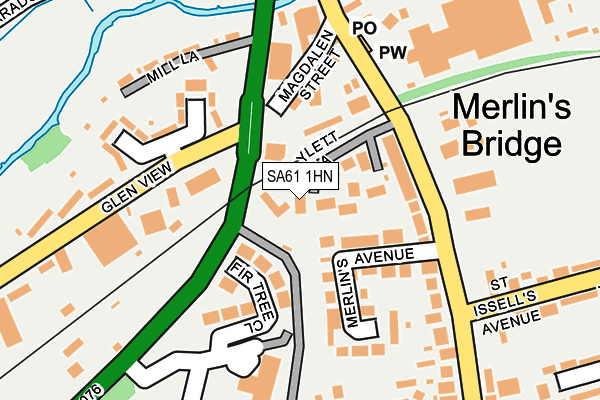 SA61 1HN map - OS OpenMap – Local (Ordnance Survey) SA61 1HN map - OS OpenMap – Local (Ordnance Survey)