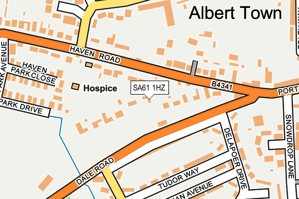 SA61 1HZ map - OS OpenMap – Local (Ordnance Survey)